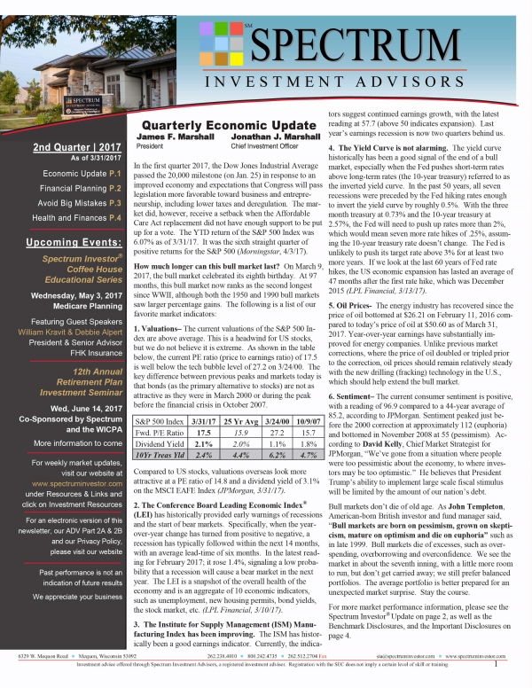 2017 Newsletters